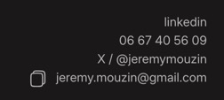 liste de contacts modifiée formant un joli triangle